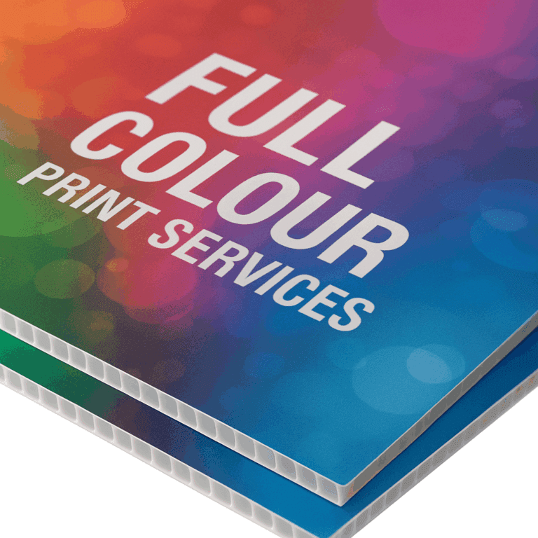 Custom Printed Corriboard Signs A3