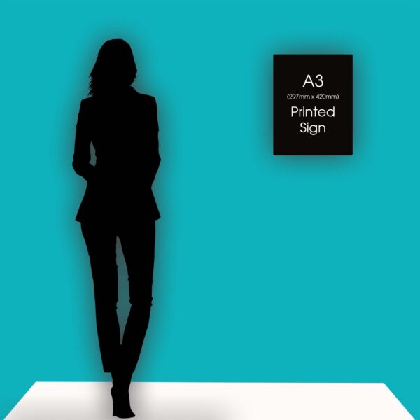 A3 Size Corriboard Signs - Custom Printed Corrugated Sign - Image 3